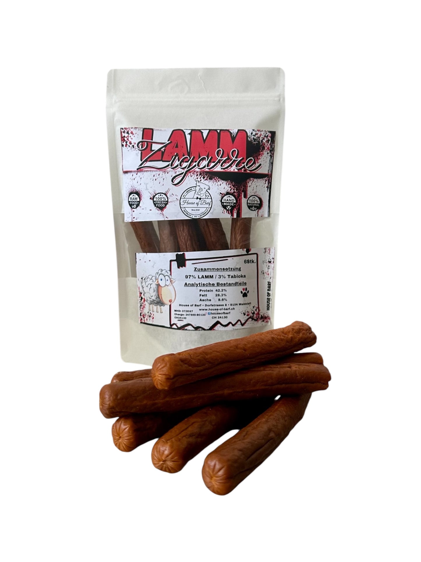 Lamm Zigarren - House of Barf - Hundefutter - BARF - Hundeshop