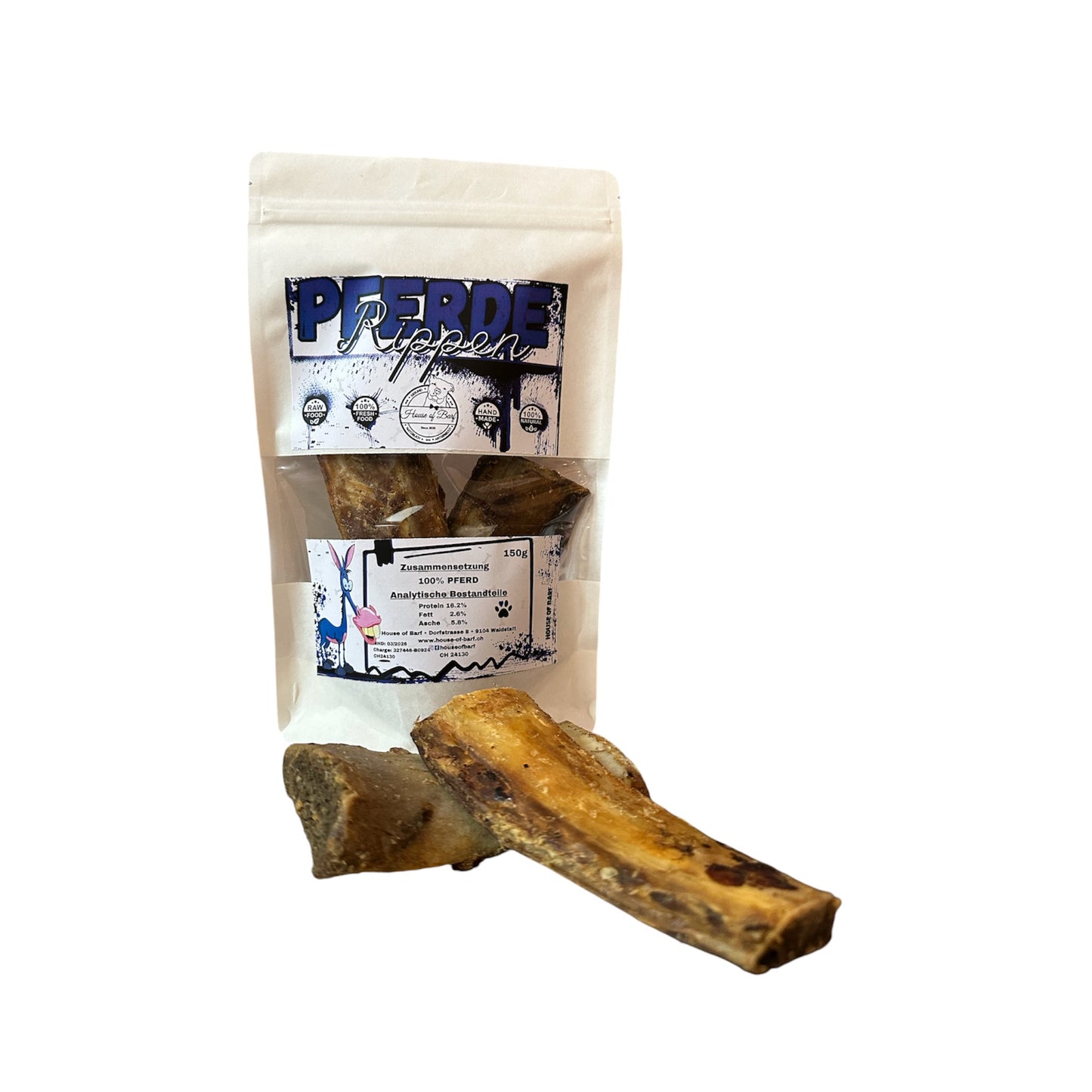 Pferde Rippen - House of Barf - Hundefutter - BARF - Hundeshop