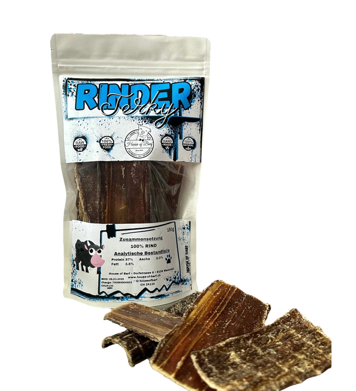 Rinder Dörrfleisch - House of Barf - Hundefutter - BARF - Hundeshop
