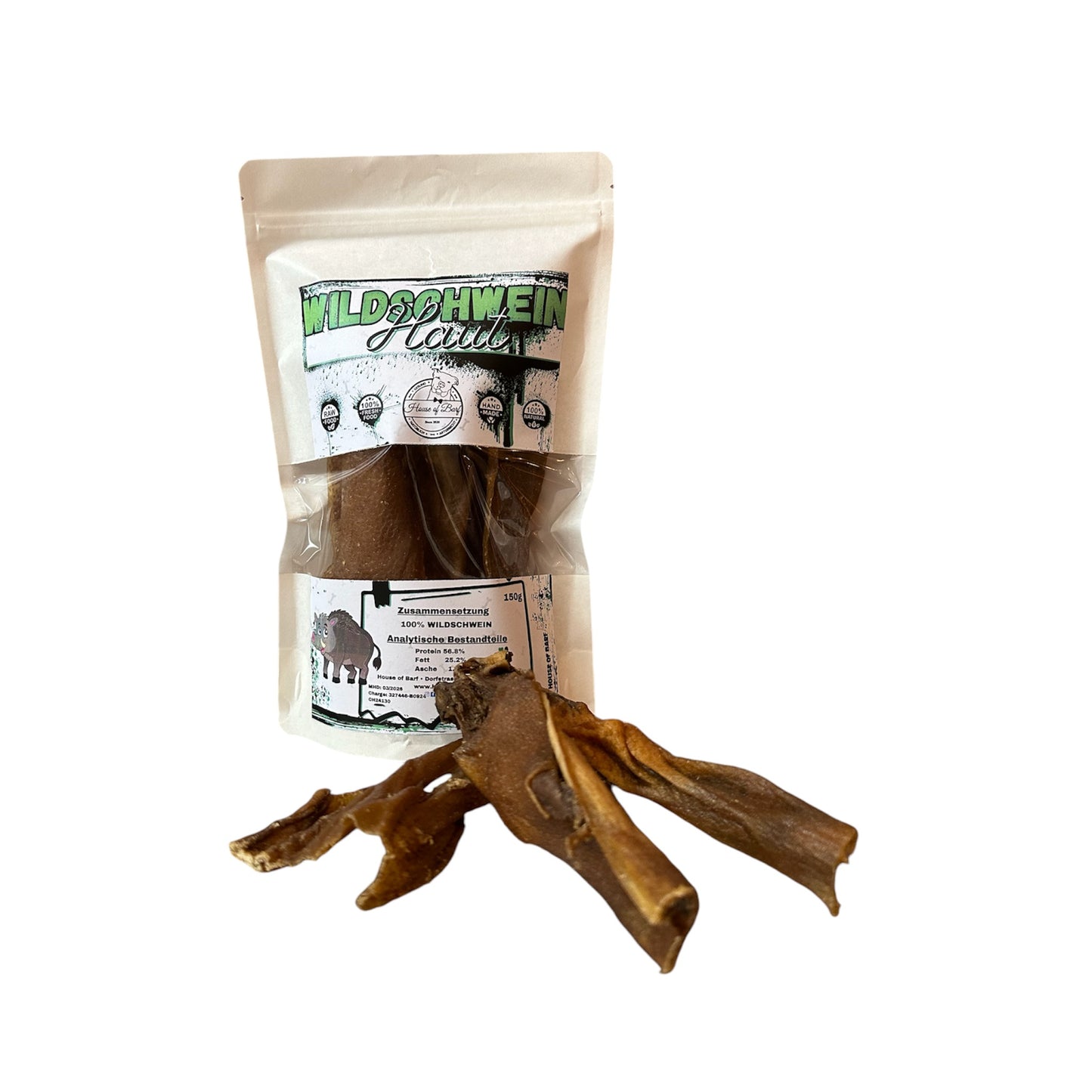Wildschwein Haut - House of Barf - Hundefutter - BARF - Hundeshop