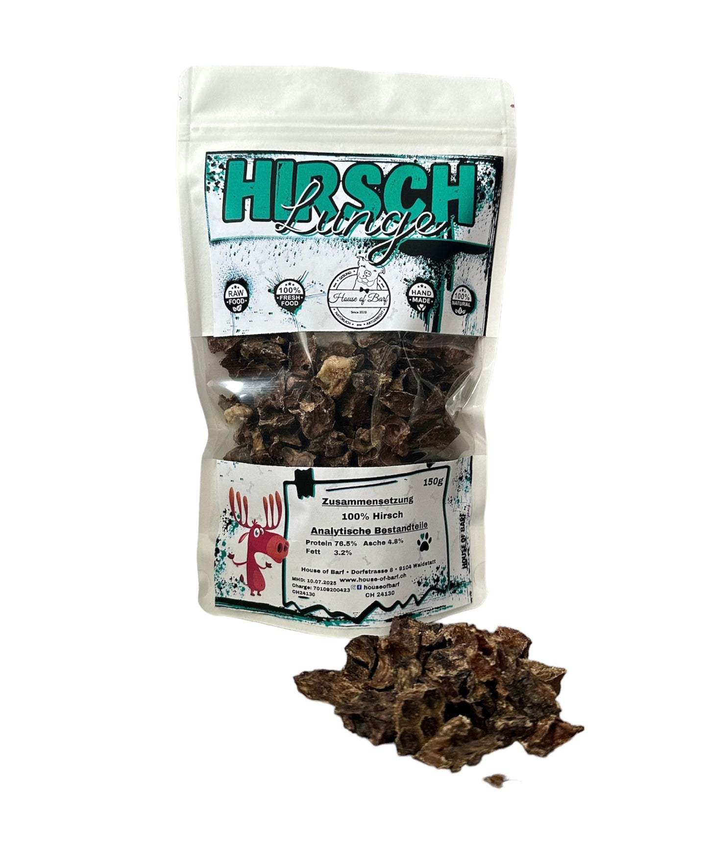 Hirsch Lunge - House of Barf - Hundefutter - BARF - Hundeshop
