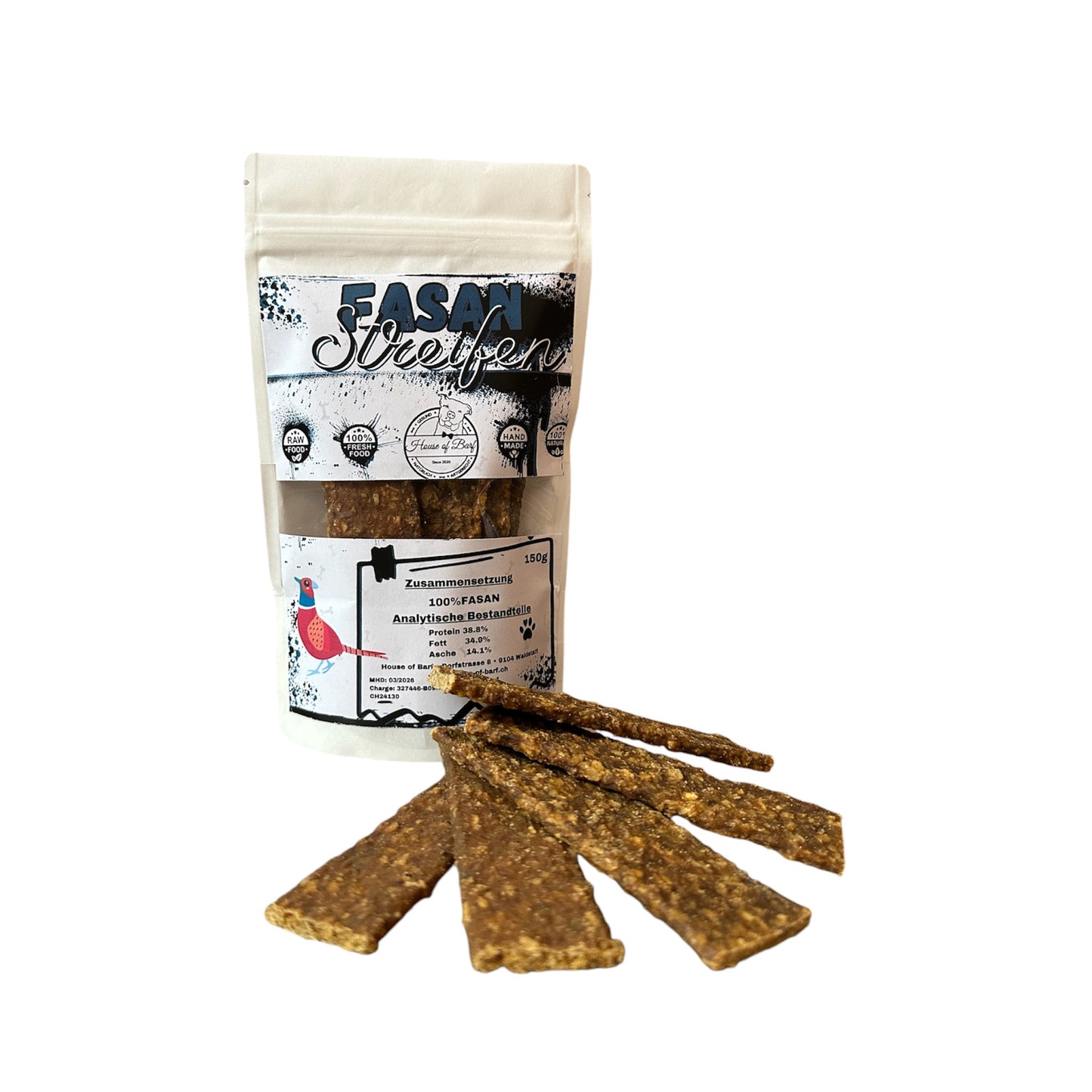 Fasan Streifen - House of Barf - Hundefutter - BARF - Hundeshop