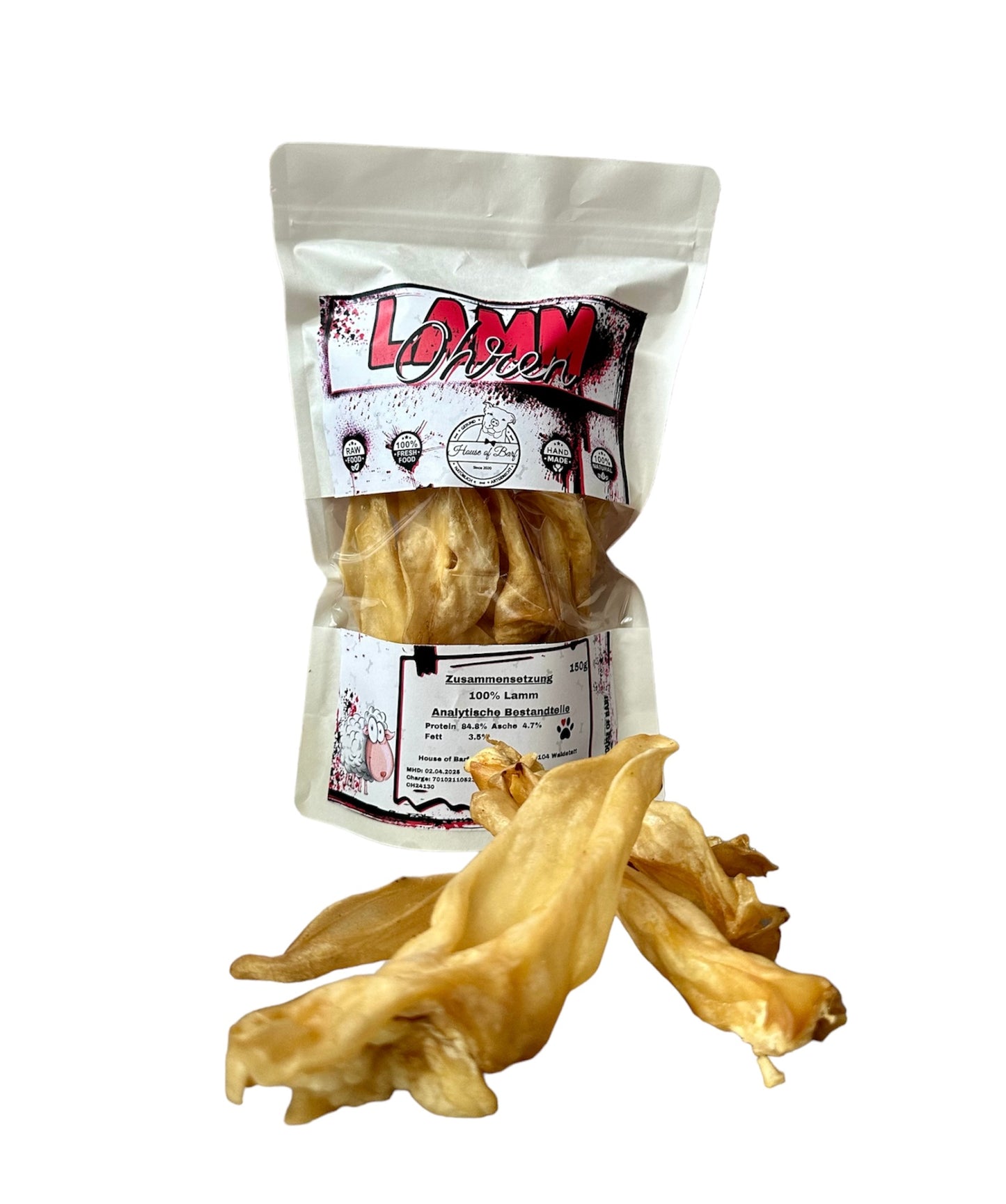 Lamm Ohren - House of Barf - Hundefutter - BARF - Hundeshop