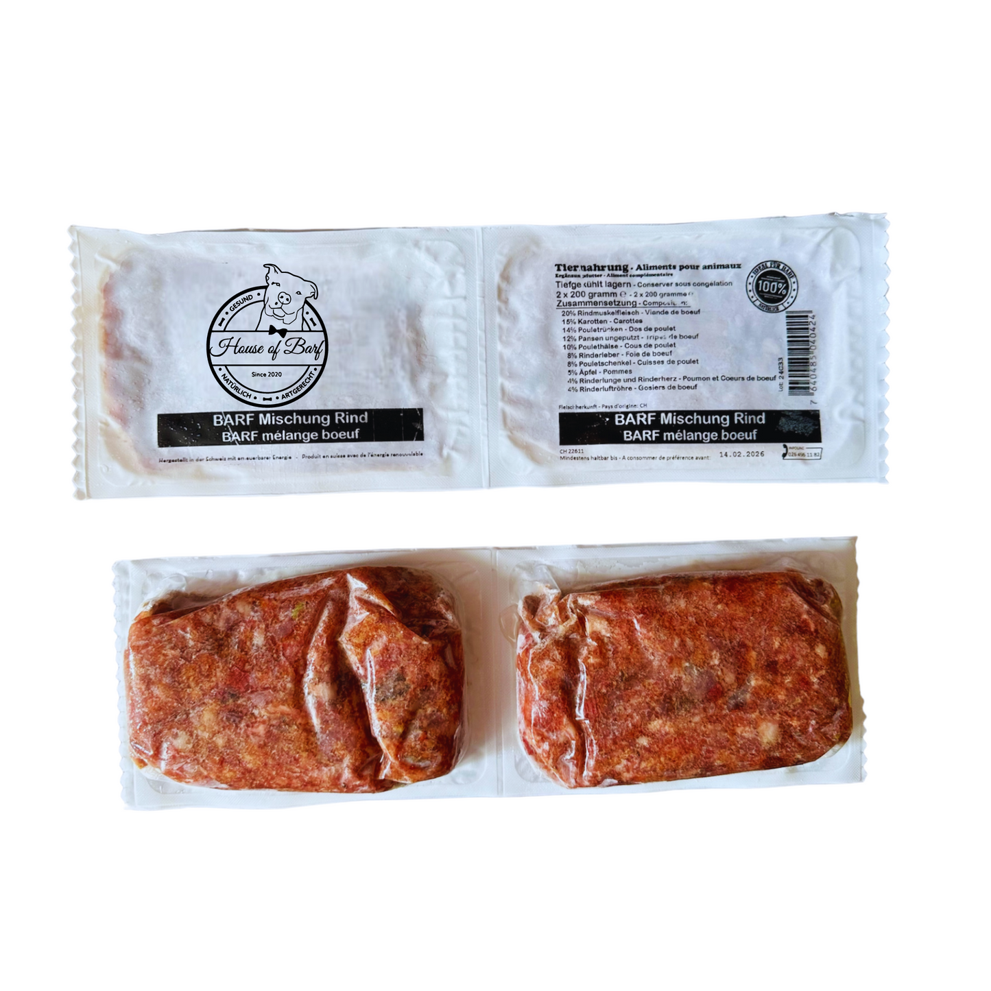 BARF Menü Rind - House of Barf - Hundefutter - BARF - Hundeshop