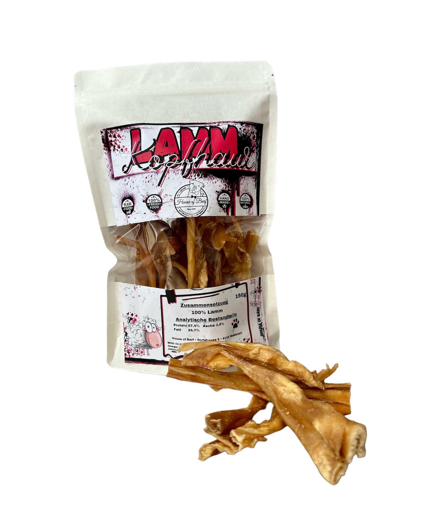 Lamm Kopfhaut - House of Barf - Hundefutter - BARF - Hundeshop