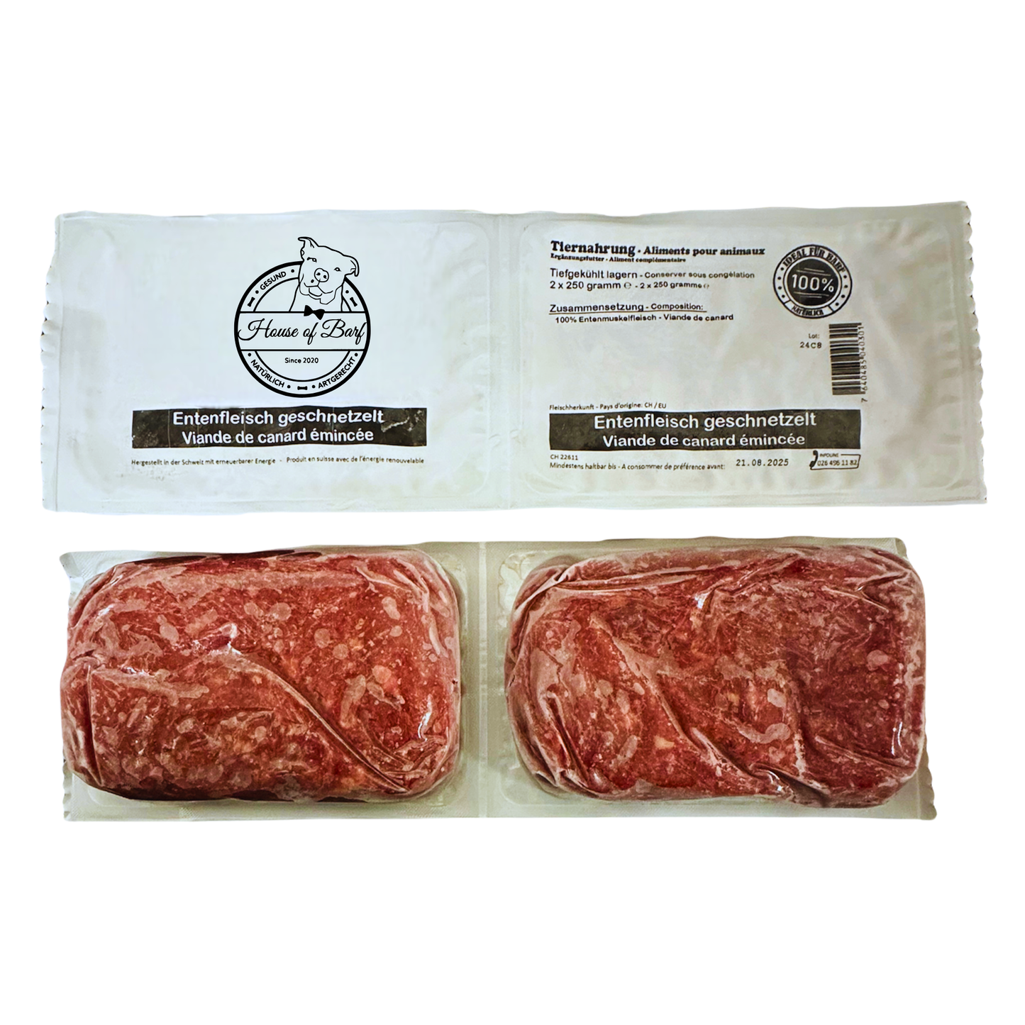 Entenfleisch Gewolft - House of Barf - Hundefutter - BARF - Hundeshop