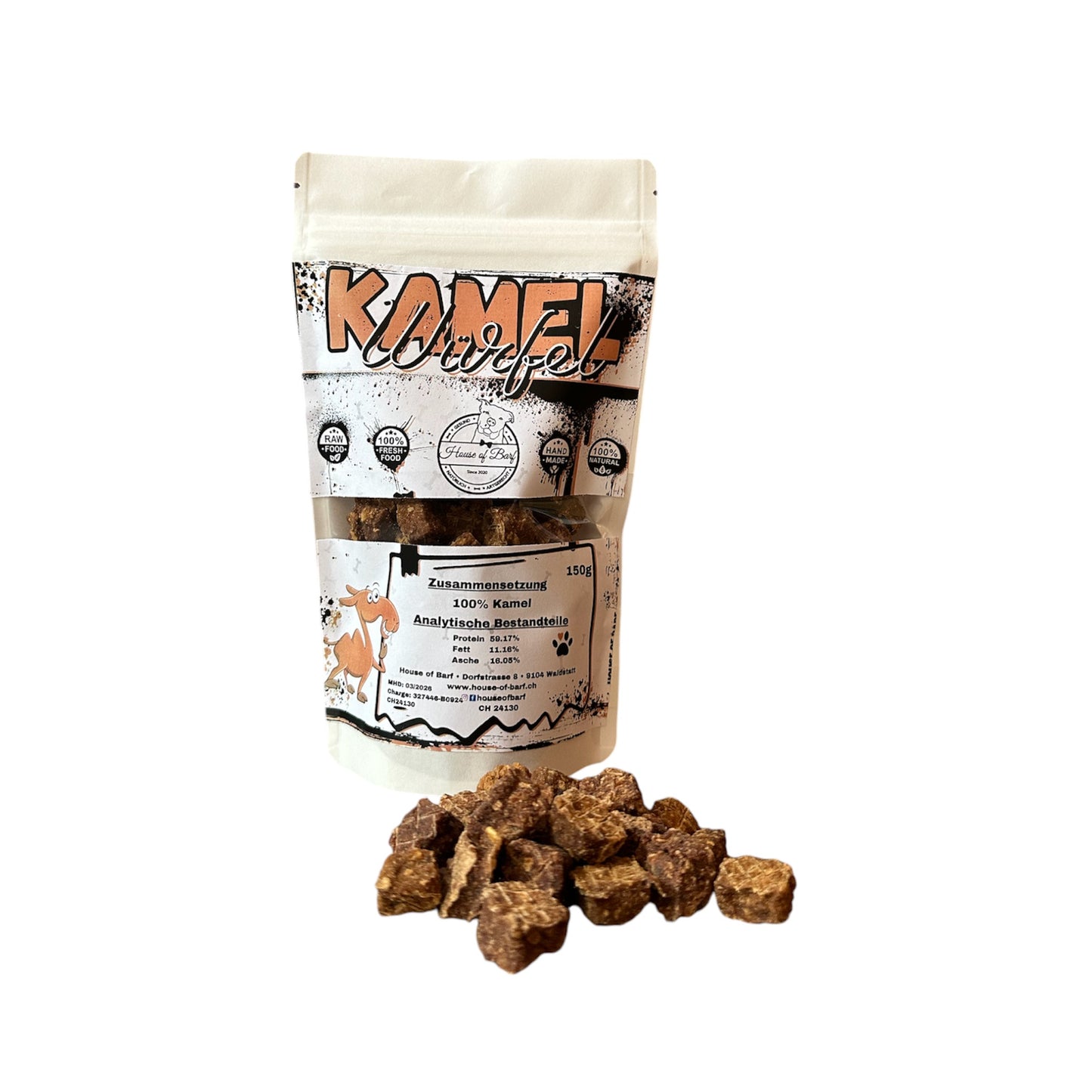 Kamel Würfel - House of Barf - Hundefutter - BARF - Hundeshop