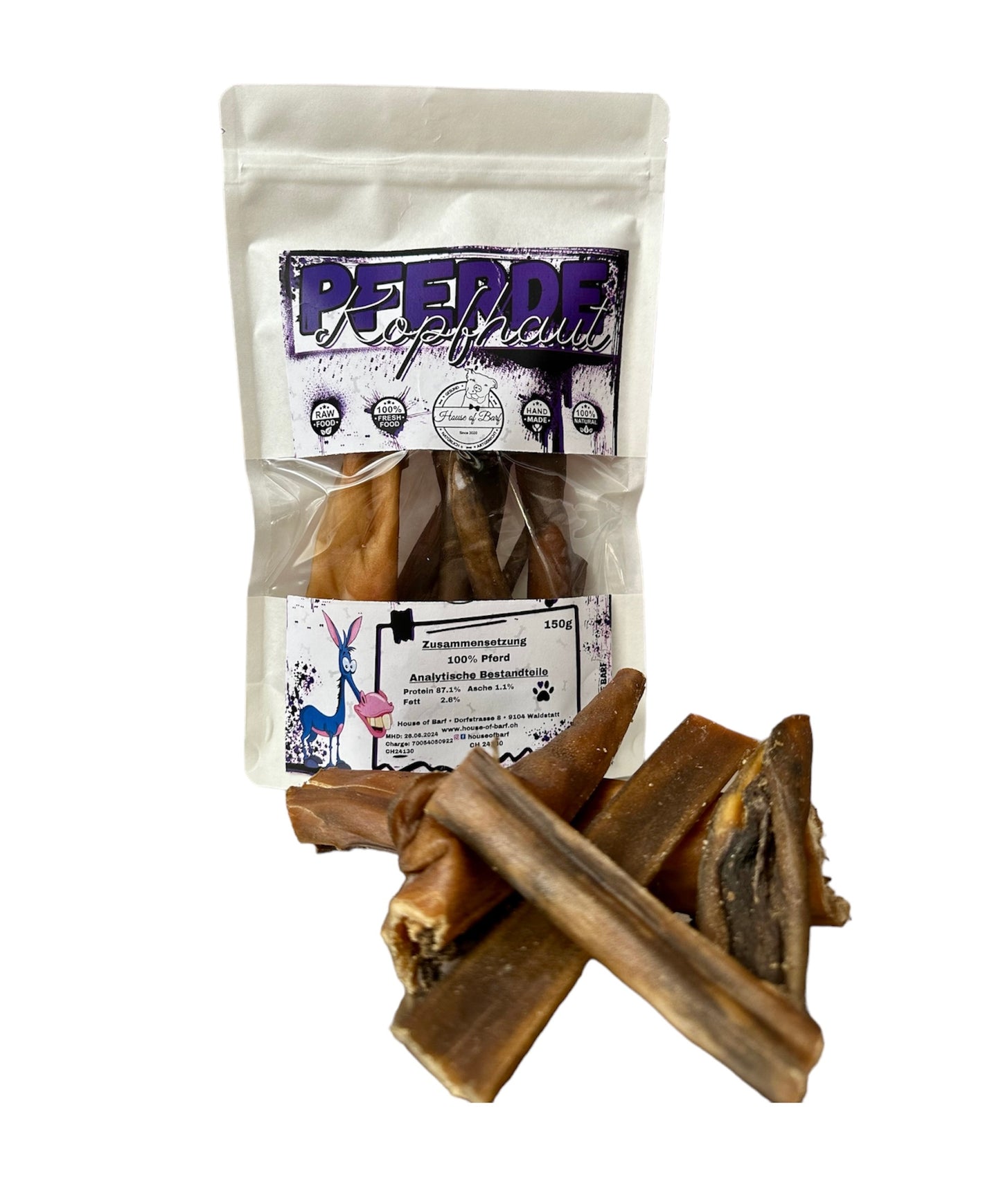 Pferde Kopfhaut - House of Barf - Hundefutter - BARF - Hundeshop