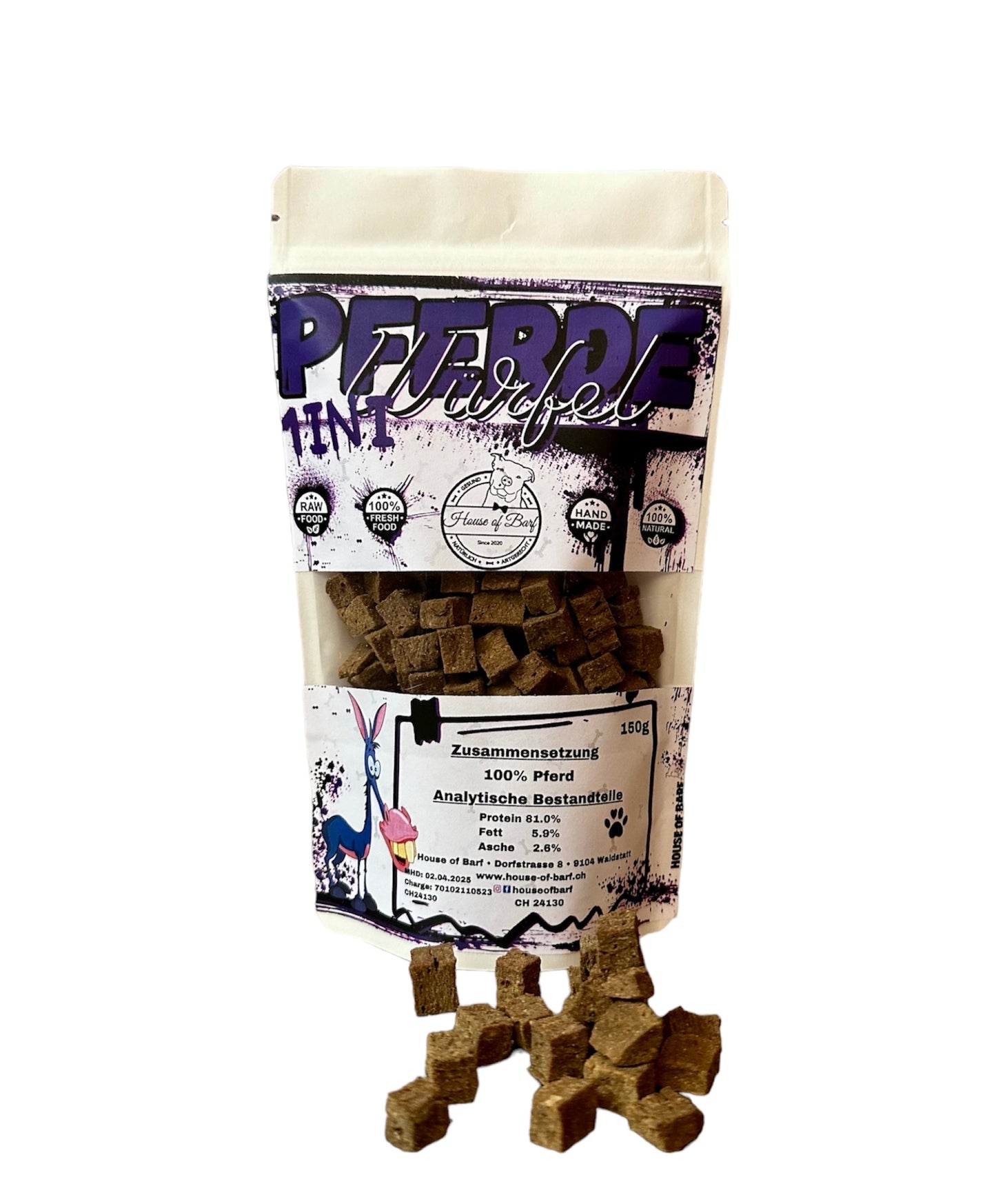 Pferd Würfel MINI - House of Barf - Hundefutter - BARF - Hundeshop