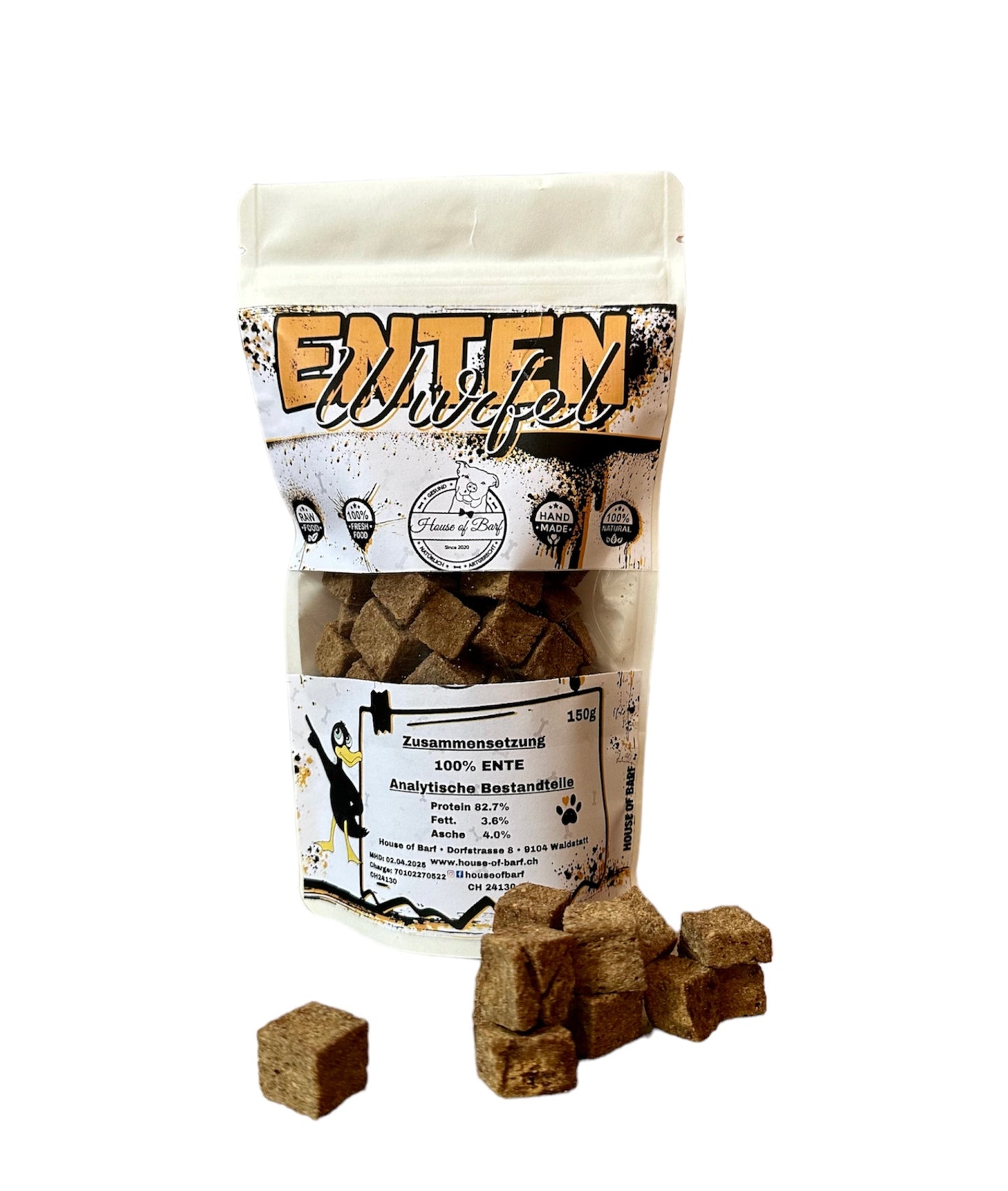 Enten Würfel - House of Barf - Hundefutter - BARF - Hundeshop