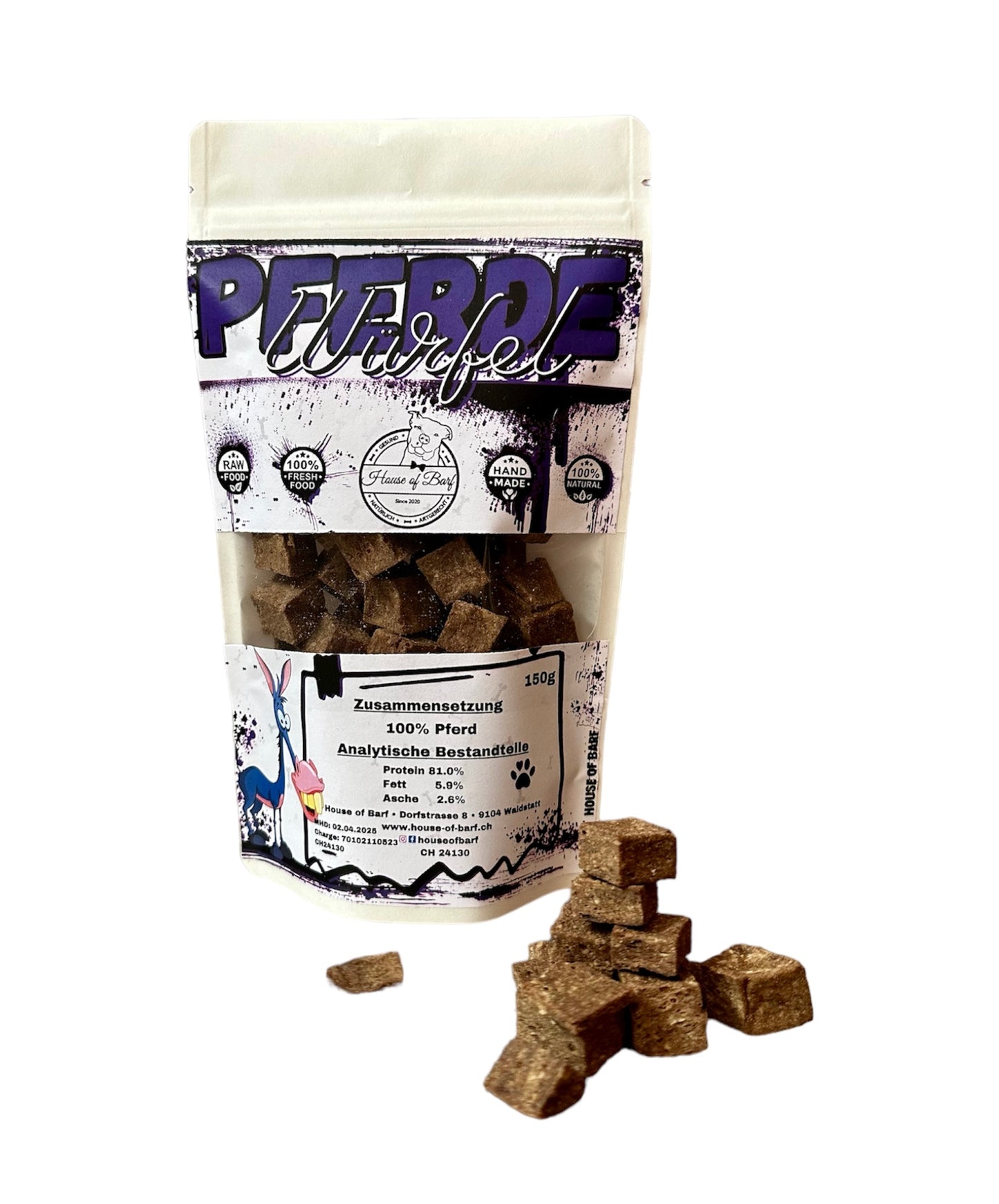 Pferde Würfel - House of Barf - Hundefutter - BARF - Hundeshop