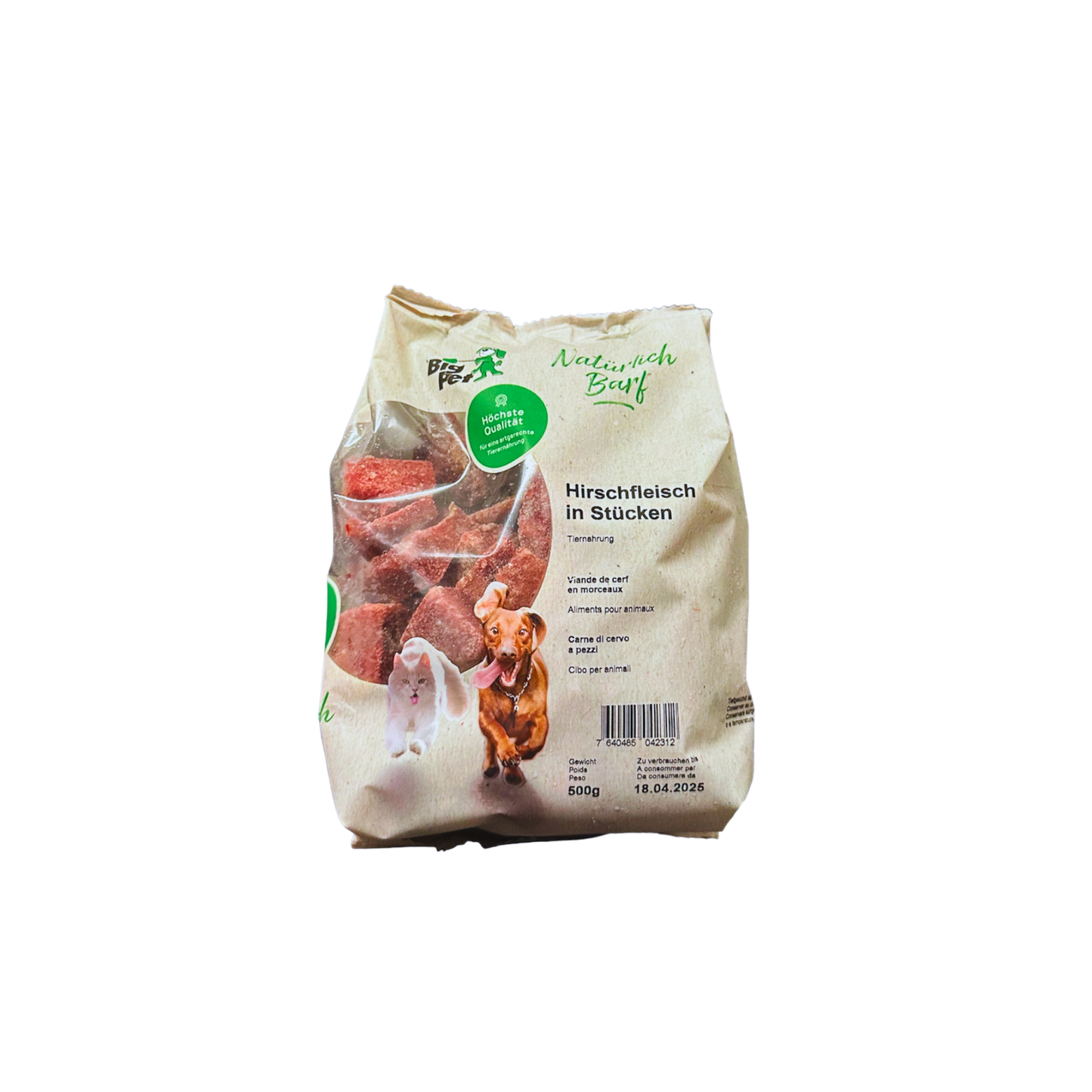 Hirschfleisch Stücke - House of Barf - Hundefutter - BARF - Hundeshop