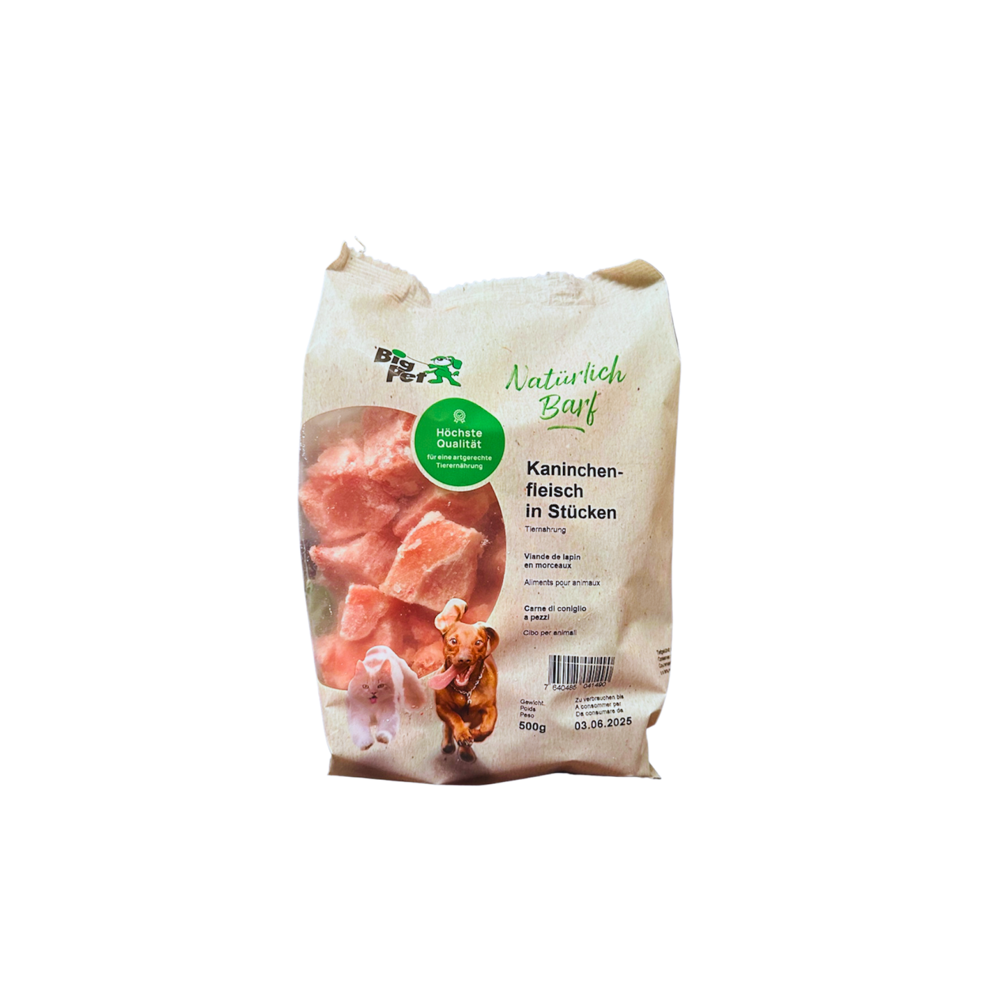 Kaninchenfleisch Stücke - House of Barf - Hundefutter - BARF - Hundeshop