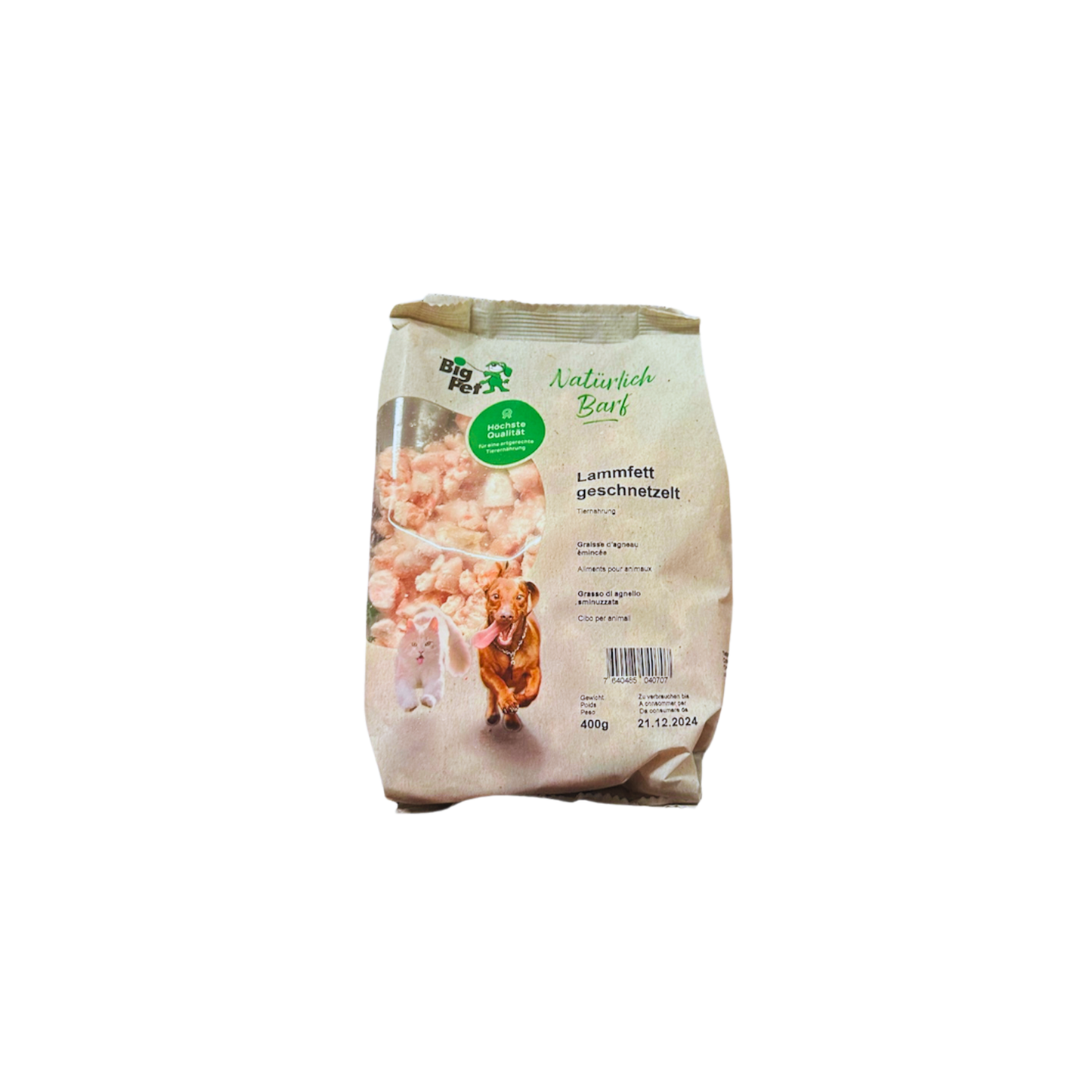 Lamm Fett Stücke - House of Barf - Hundefutter - BARF - Hundeshop
