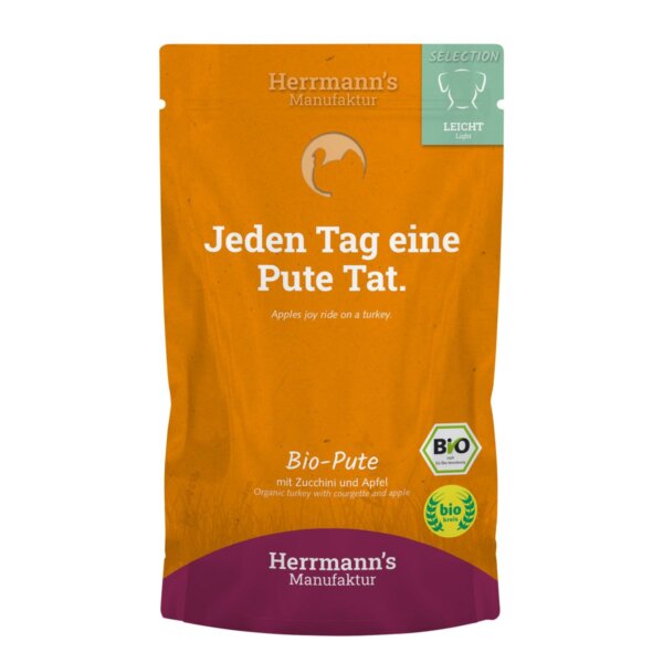 Bio Pute mit Zucchini und Apfel - House of Barf - Hundefutter - BARF - Hundeshop