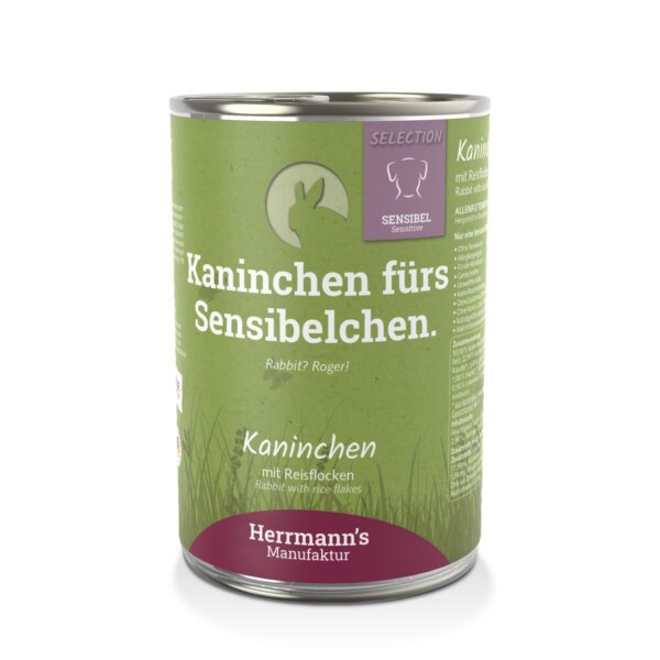 Kaninchen mit Reisflocken - House of Barf - Hundefutter - BARF - Hundeshop