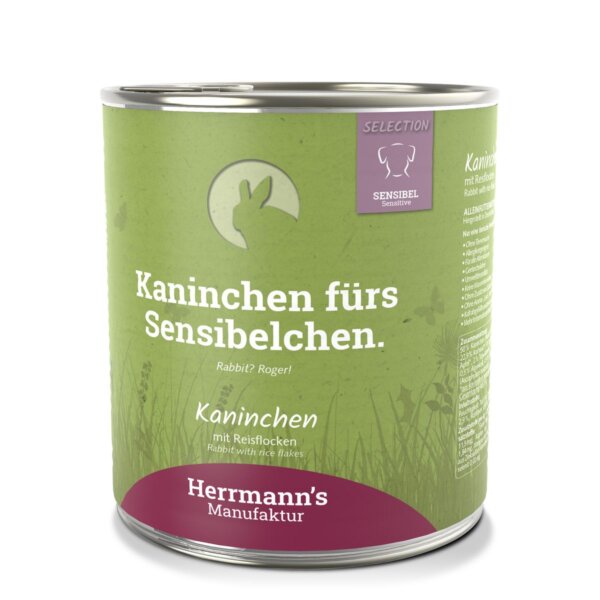 Kaninchen mit Reisflocken - House of Barf - Hundefutter - BARF - Hundeshop
