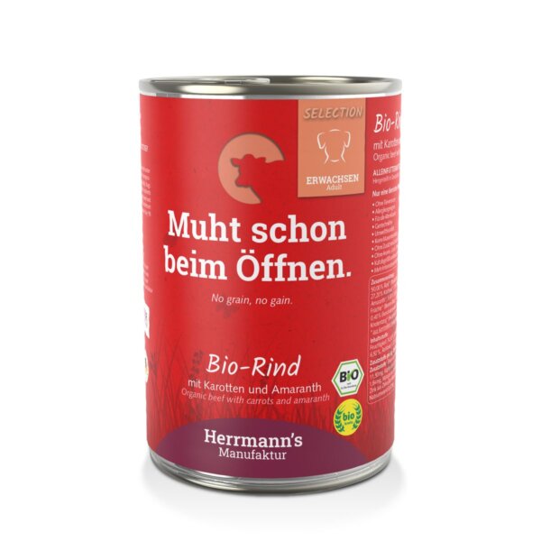 Bio Rind mit Karotten und Amaranth - House of Barf - Hundefutter - BARF - Hundeshop