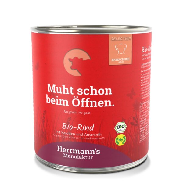 Bio Rind mit Karotten und Amaranth - House of Barf - Hundefutter - BARF - Hundeshop
