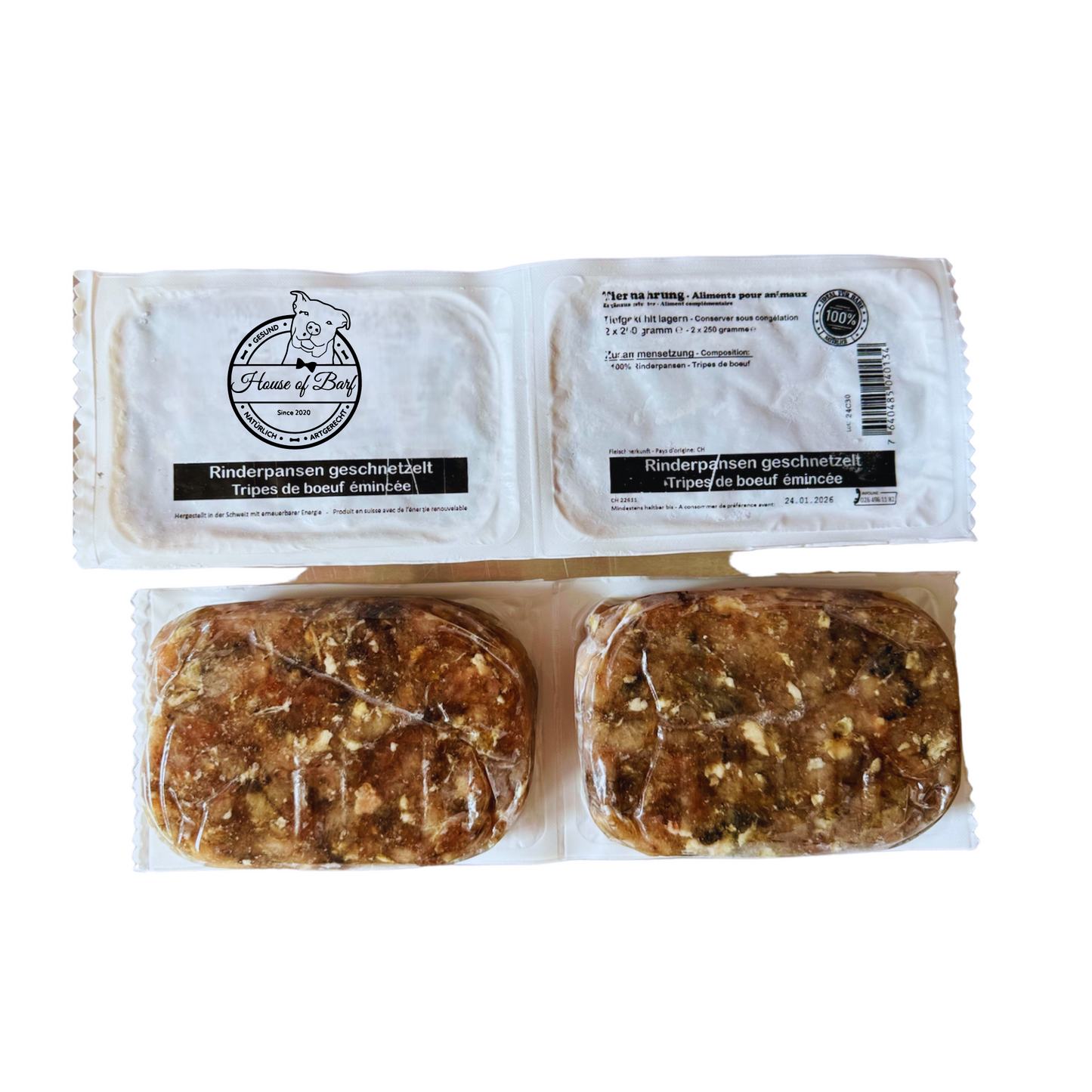 Rinder Pansen gewolft - House of Barf - Hundefutter - BARF - Hundeshop