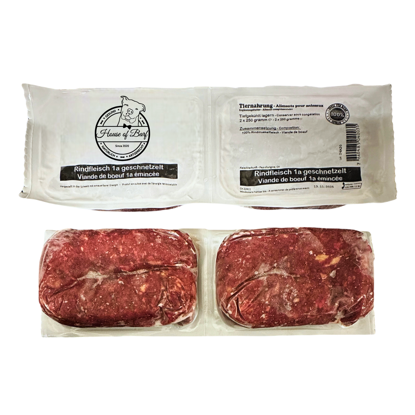 Rindfleisch Gewolft - House of Barf - Hundefutter - BARF - Hundeshop