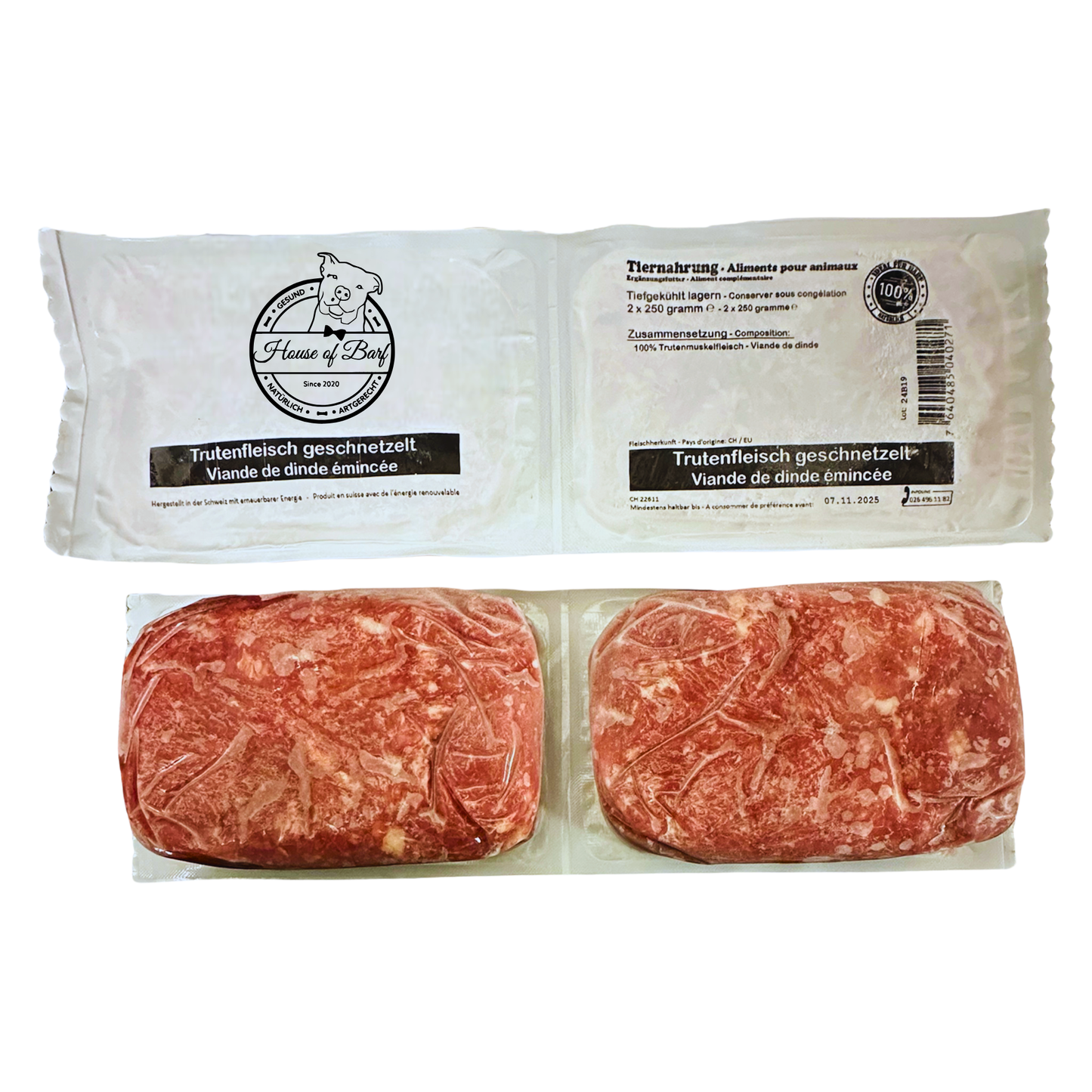 Trutenfleisch Gewolft - House of Barf - Hundefutter - BARF - Hundeshop