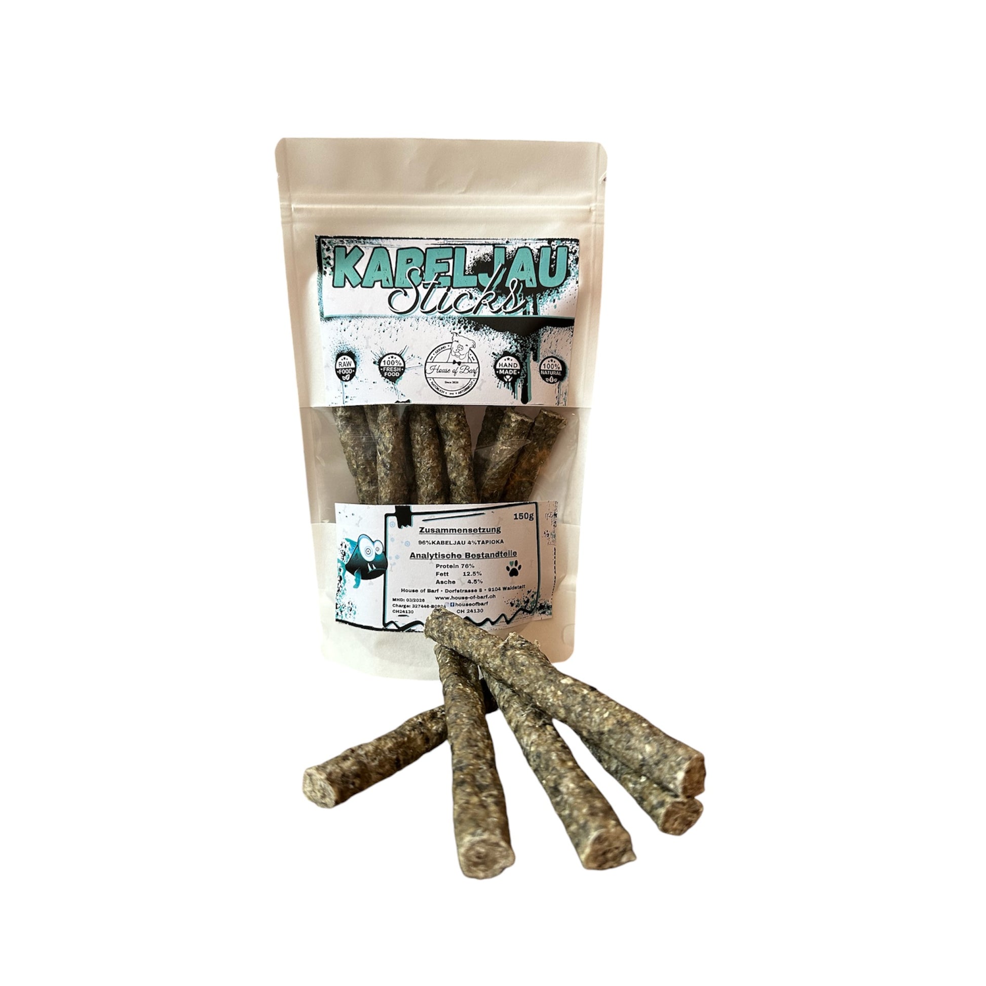 Kabeljau Sticks - House of Barf - Hundefutter - BARF - Hundeshop