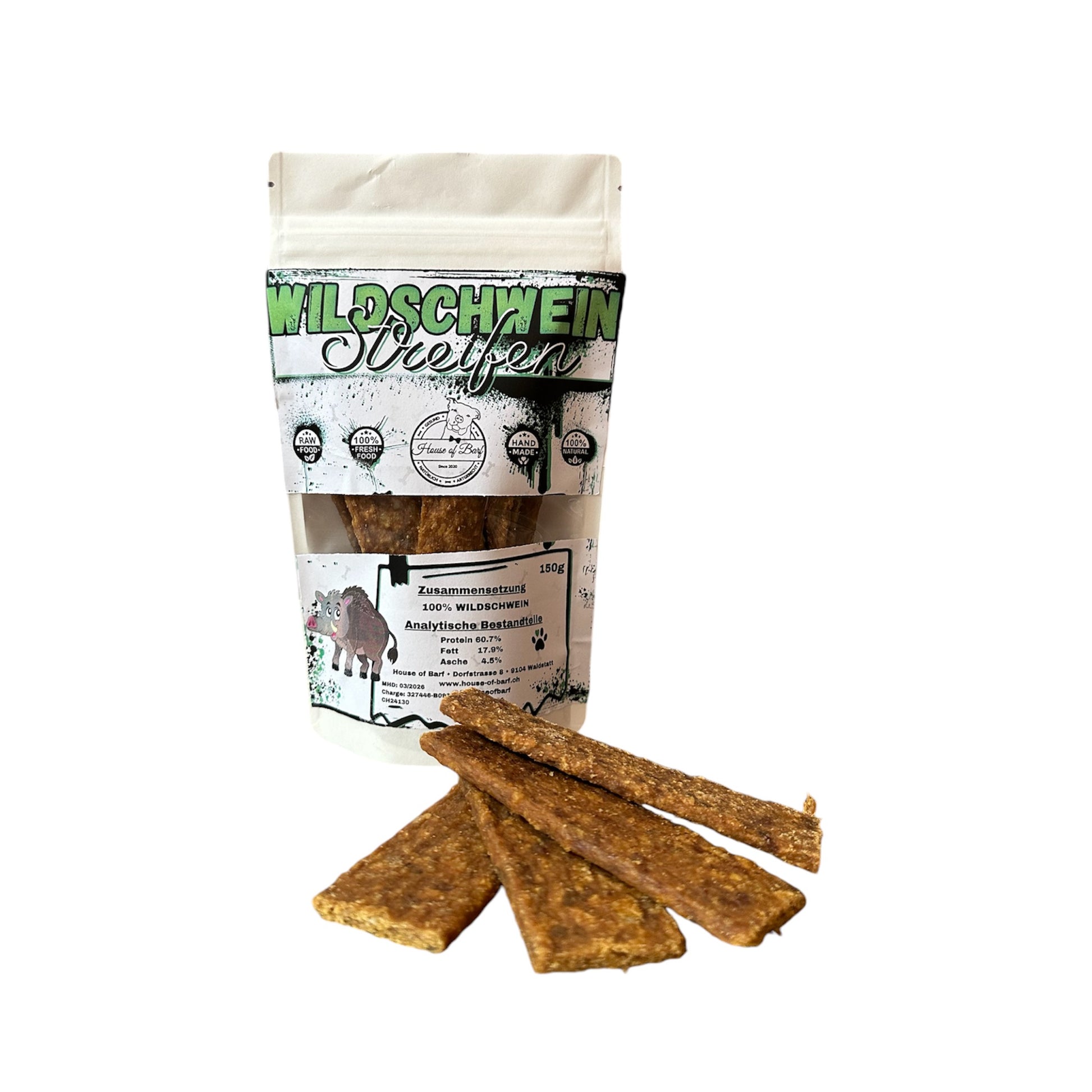 Wildschwein Streifen - House of Barf - Hundefutter - BARF - Hundeshop