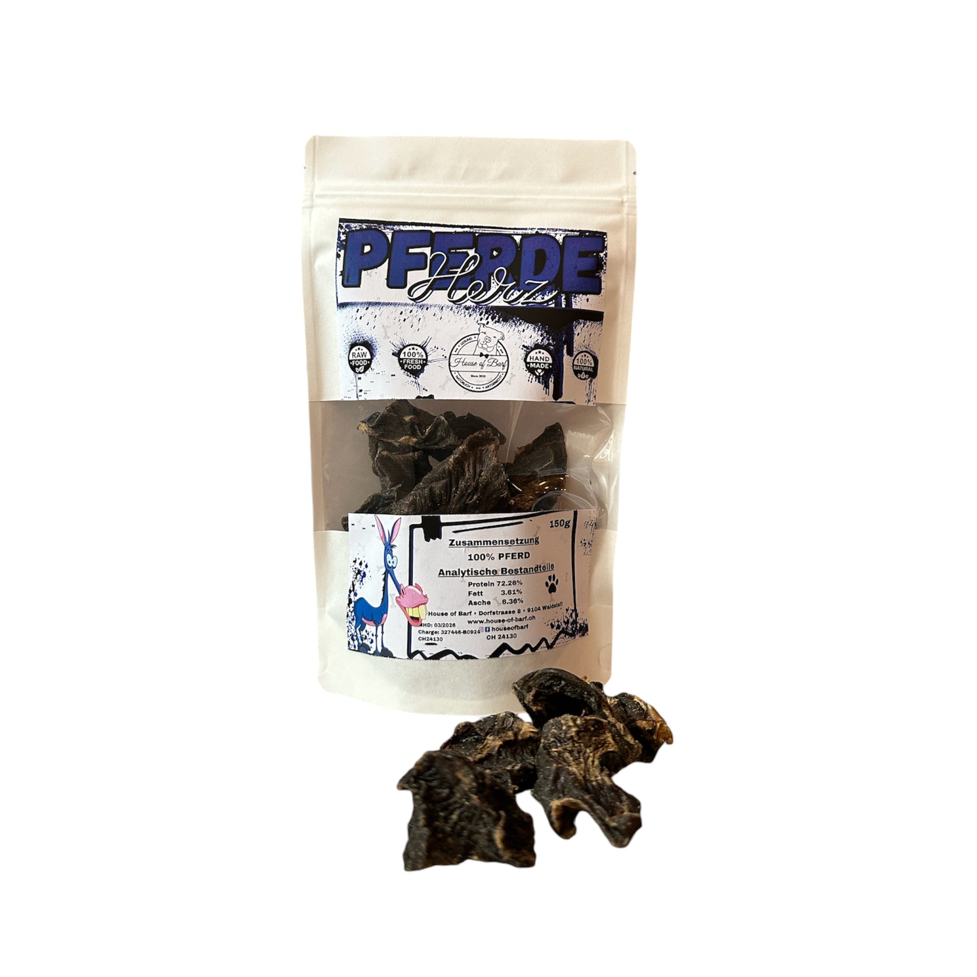 Pferde Herz - House of Barf - Hundefutter - BARF - Hundeshop