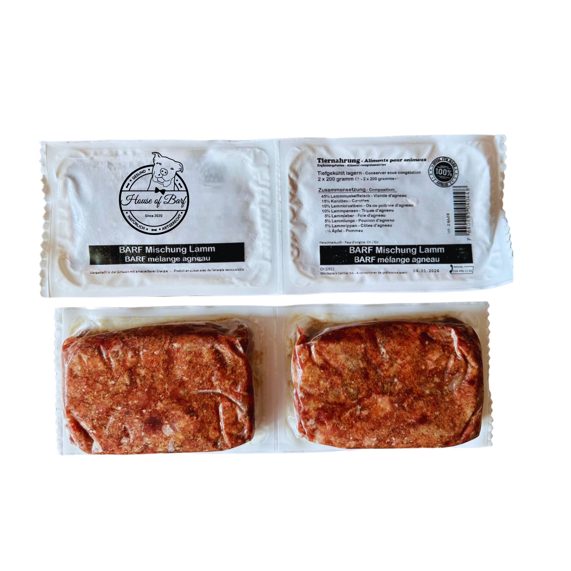 BARF Menü Lamm - House of Barf - Hundefutter - BARF - Hundeshop