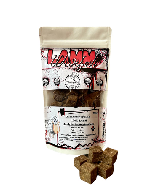 Lamm Würfel - House of Barf - Hundefutter - BARF - Hundeshop