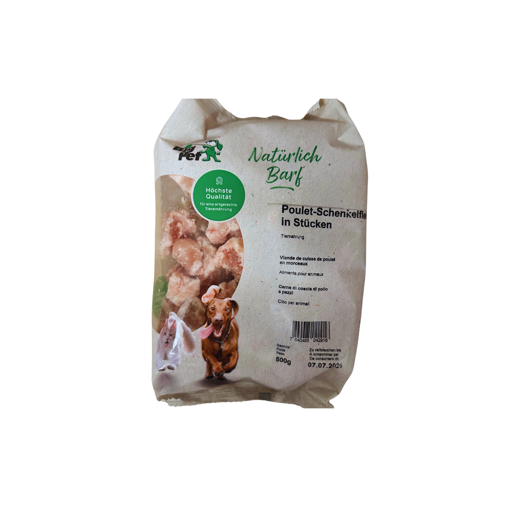 Poulet-Schenkelfleisch Stücke - House of Barf - Hundefutter - BARF - Hundeshop
