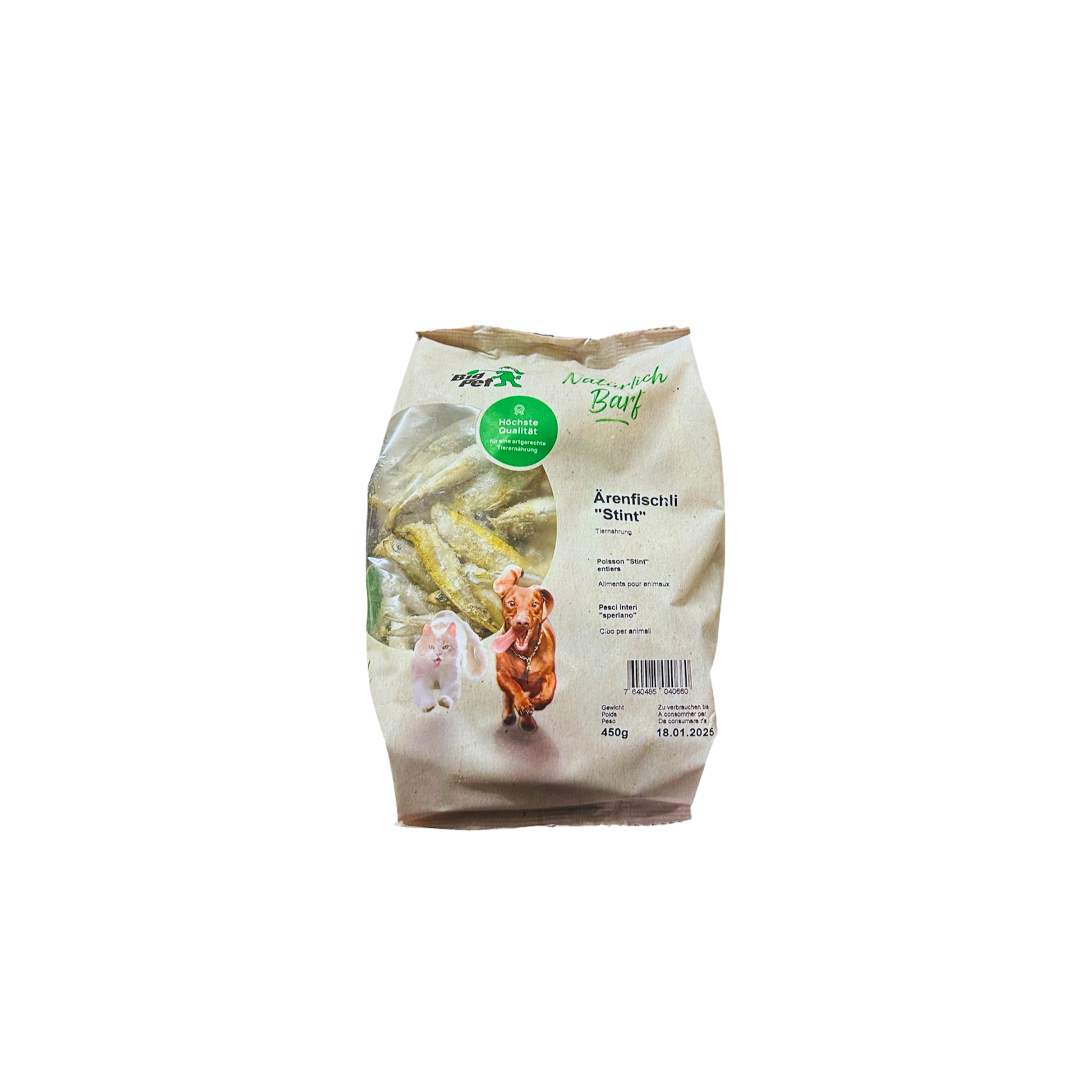 Ärenfischli-Stint-Sprotten - House of Barf - Hundefutter - BARF - Hundeshop